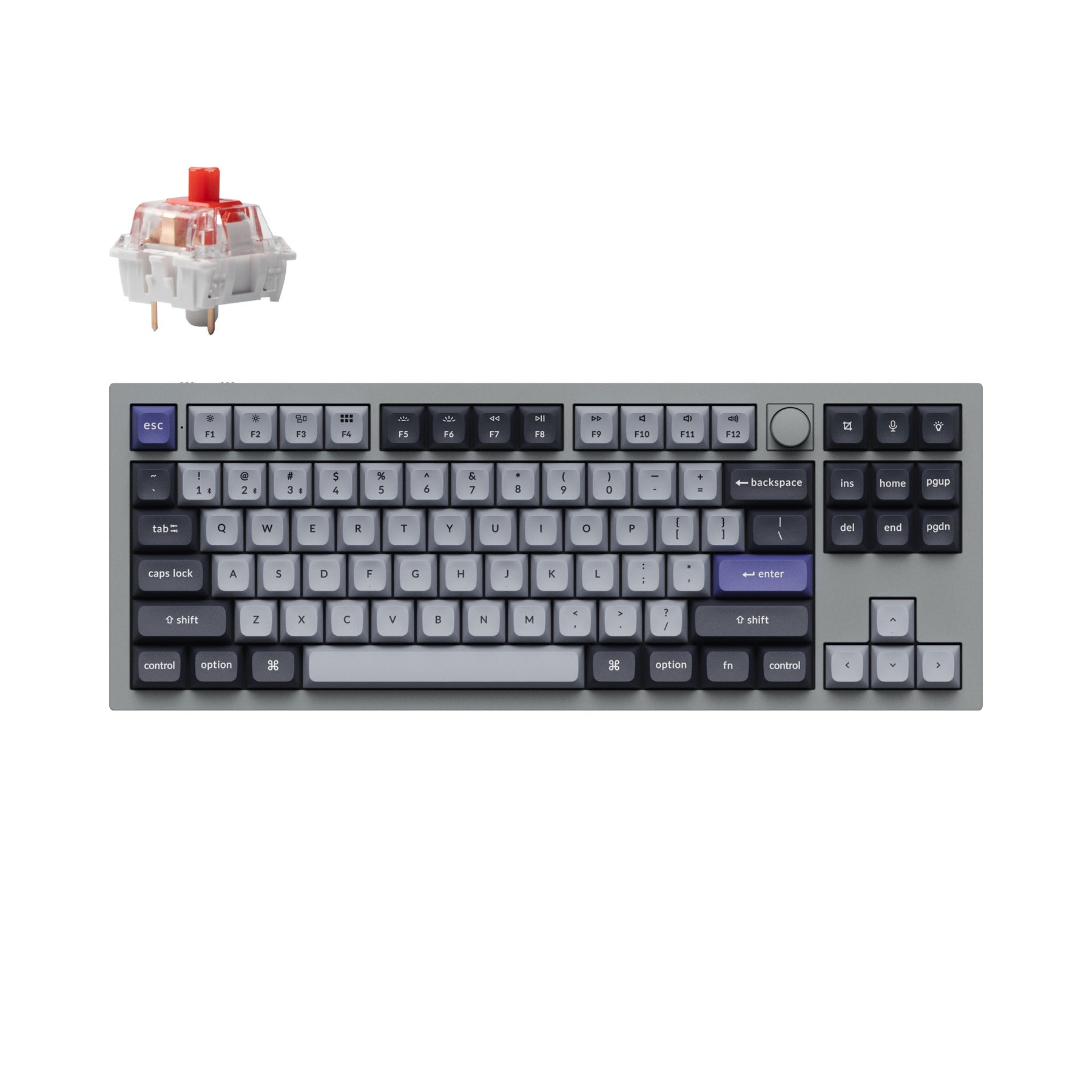 Teclado mecánico personalizado inalámbrico Keychron Q3 Pro QMK/VIA
