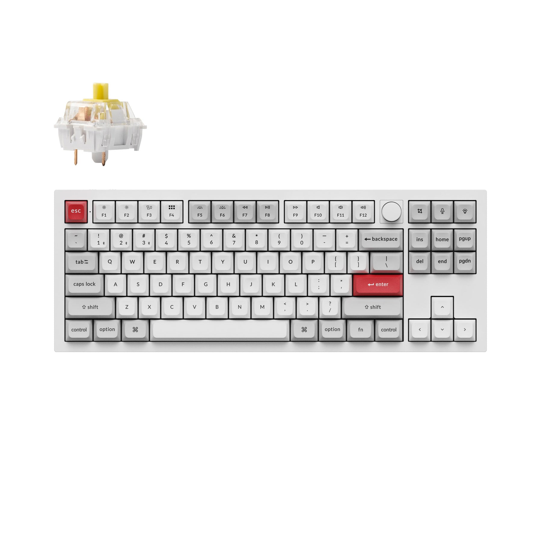Teclado mecánico personalizado inalámbrico Keychron Q3 Pro QMK/VIA