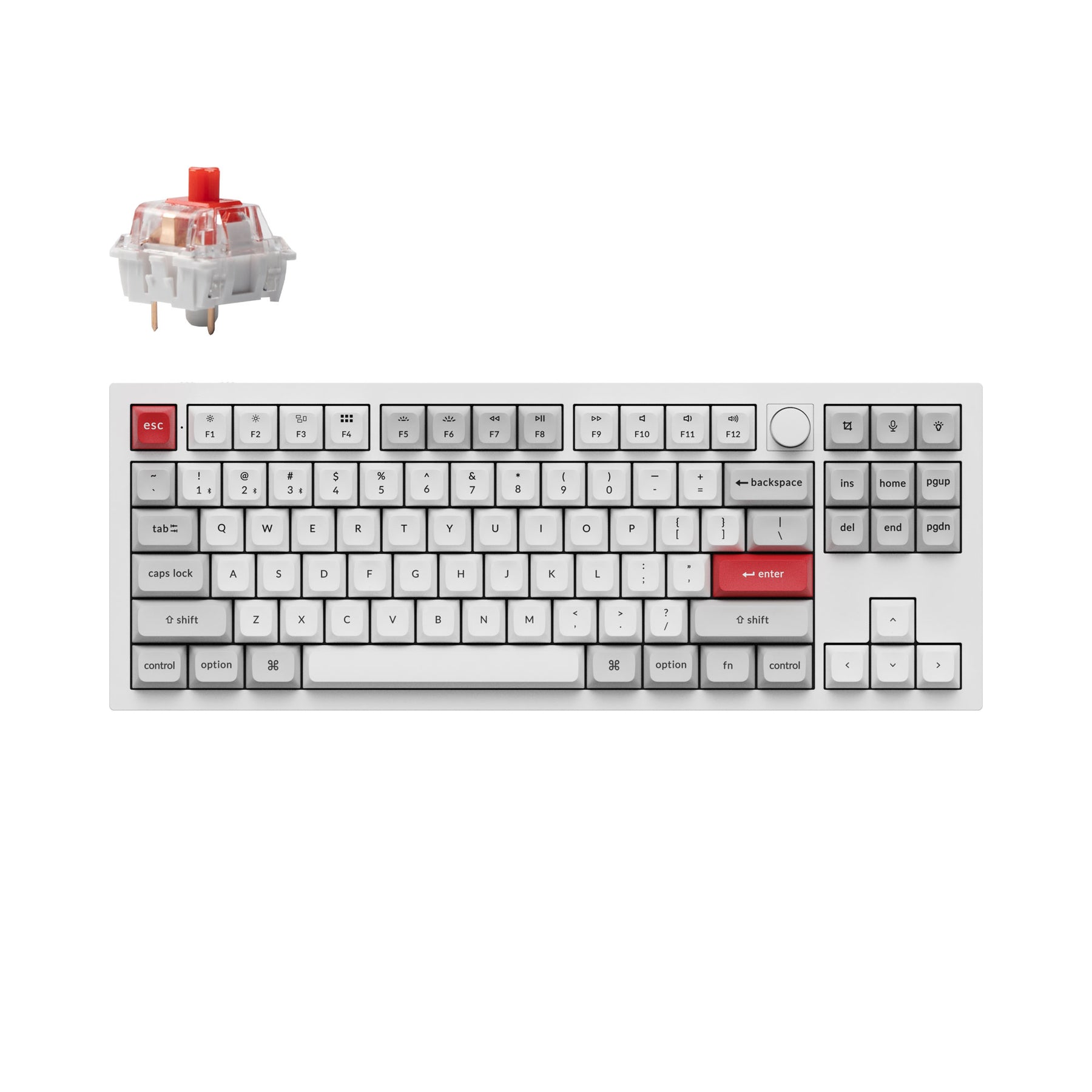 Teclado mecánico personalizado inalámbrico Keychron Q3 Pro QMK/VIA