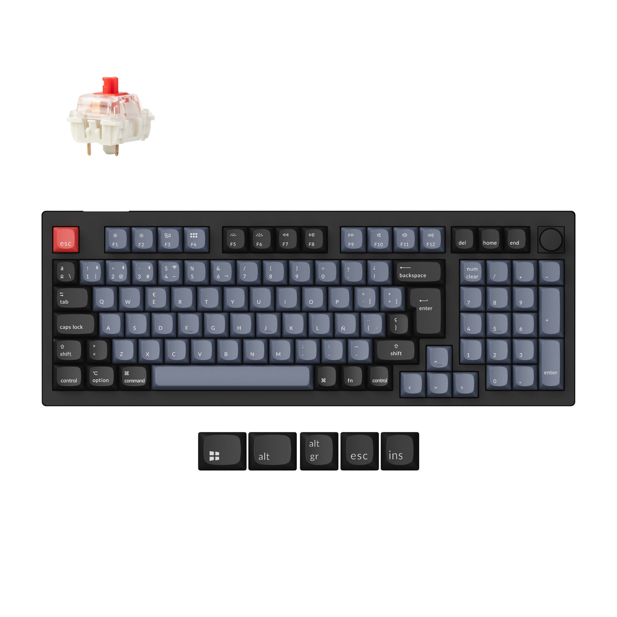 Keychron V5 Max QMK/VIA Wireless Custom Mechanical Keyboard ISO Collection