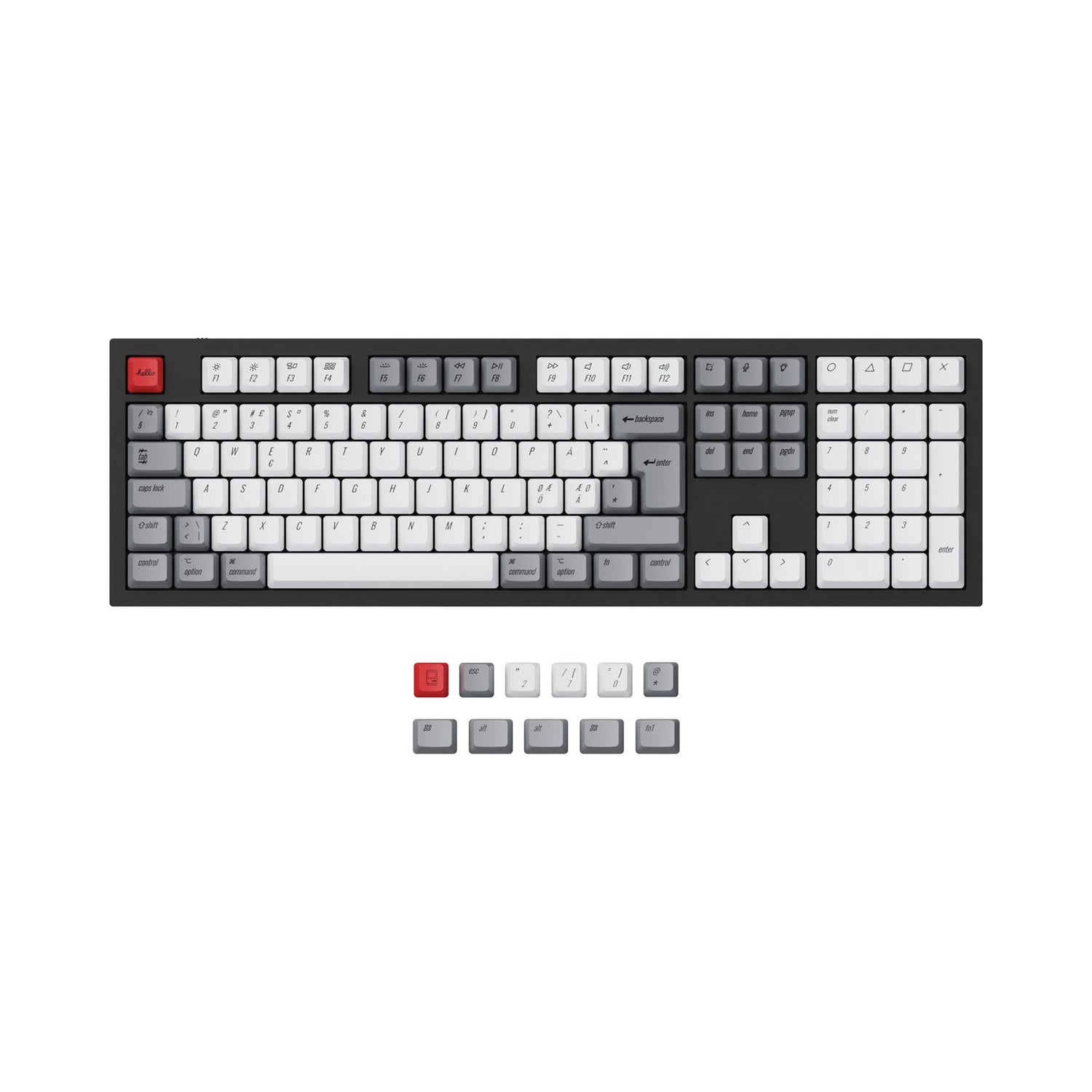 ISO & ANSI Q3 & Q4 & Q6 & K8 OEM Dye-Sub PBT Keycap Set - Retro