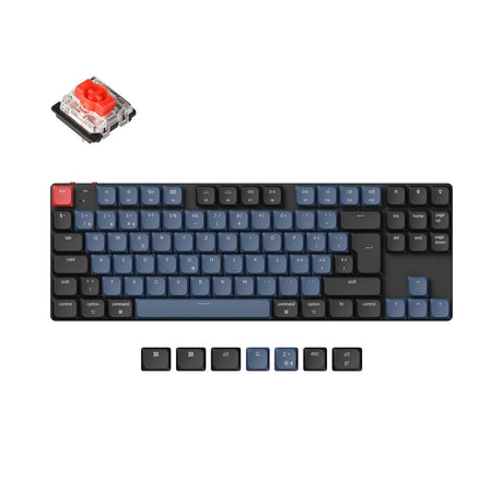 Coleção de layout ISO de teclado mecânico personalizado sem fio Keychron K1 Pro QMK/VIA