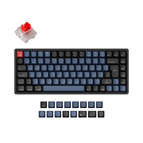 Coleção de layout ISO de teclado mecânico sem fio Keychron K2 Pro QMK/VIA
