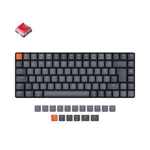 Keychron K3 ultra slim Hot swappable wireless mechanical keyboard Mac Windows iOS Android White backlight aluminum frame low profile Keychron Optical switch red de iso layout