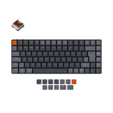 Keychron K3 ultra slim Hot swappable wireless mechanical keyboard Mac Windows iOS Android rgb backlight aluminum frame low profile Keychron Optical switch brown uk iso layout