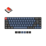 Coleção de layout ISO de teclado mecânico personalizado sem fio Keychron K7 Pro QMK/VIA