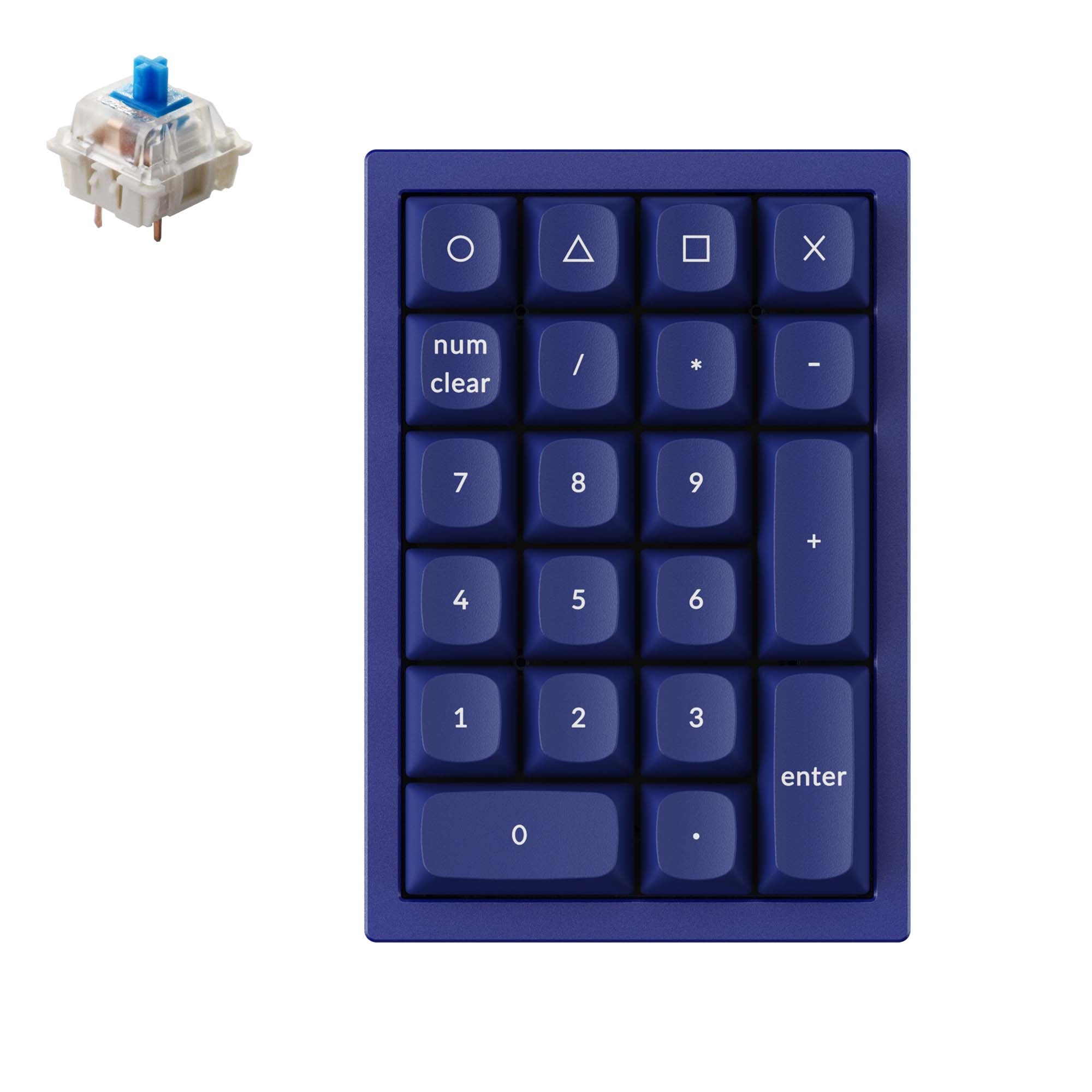 Keychron-Q0-custom-number-pad-blue-blue