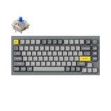 Keychron-Q1-Custom-Mechanical-Keyboard-QMK-OSA-PBT-Keycap-Knob-Grey-Gateron-G-Pro-Blue