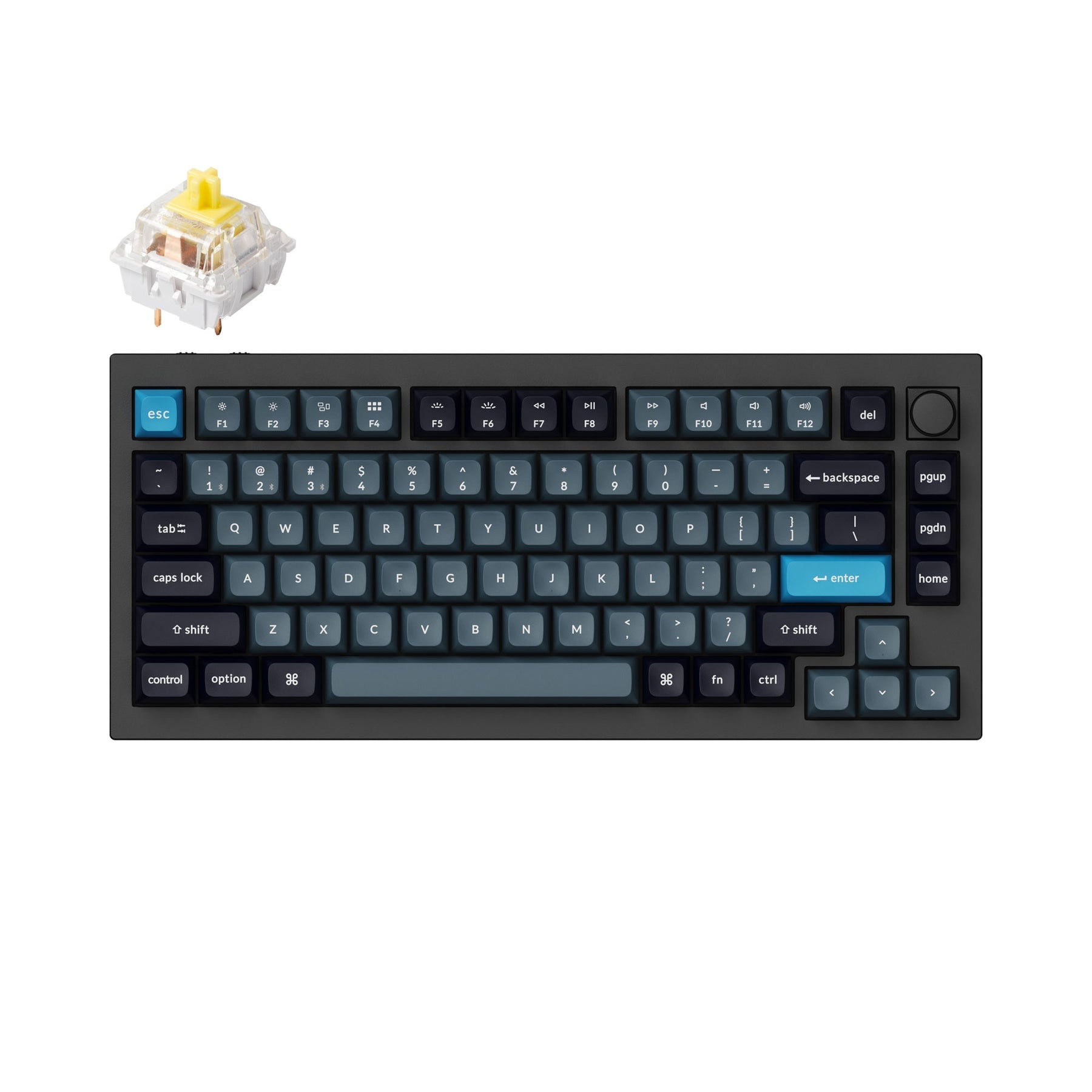 Teclado mecánico personalizado inalámbrico Keychron Q1 Pro QMK/VIA
