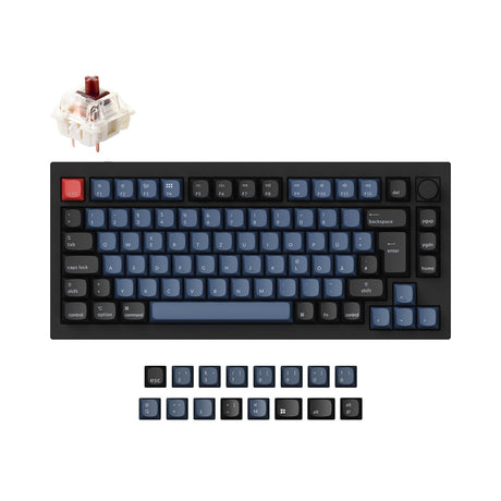 Colección de diseño ISO de teclado mecánico personalizado Keychron Q1 QMK
