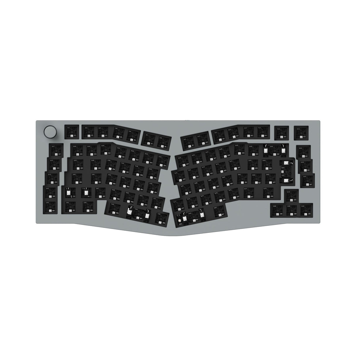 Keychron Q10 (Alice Layout) QMK teclado mecânico personalizado coleção de layout ISO
