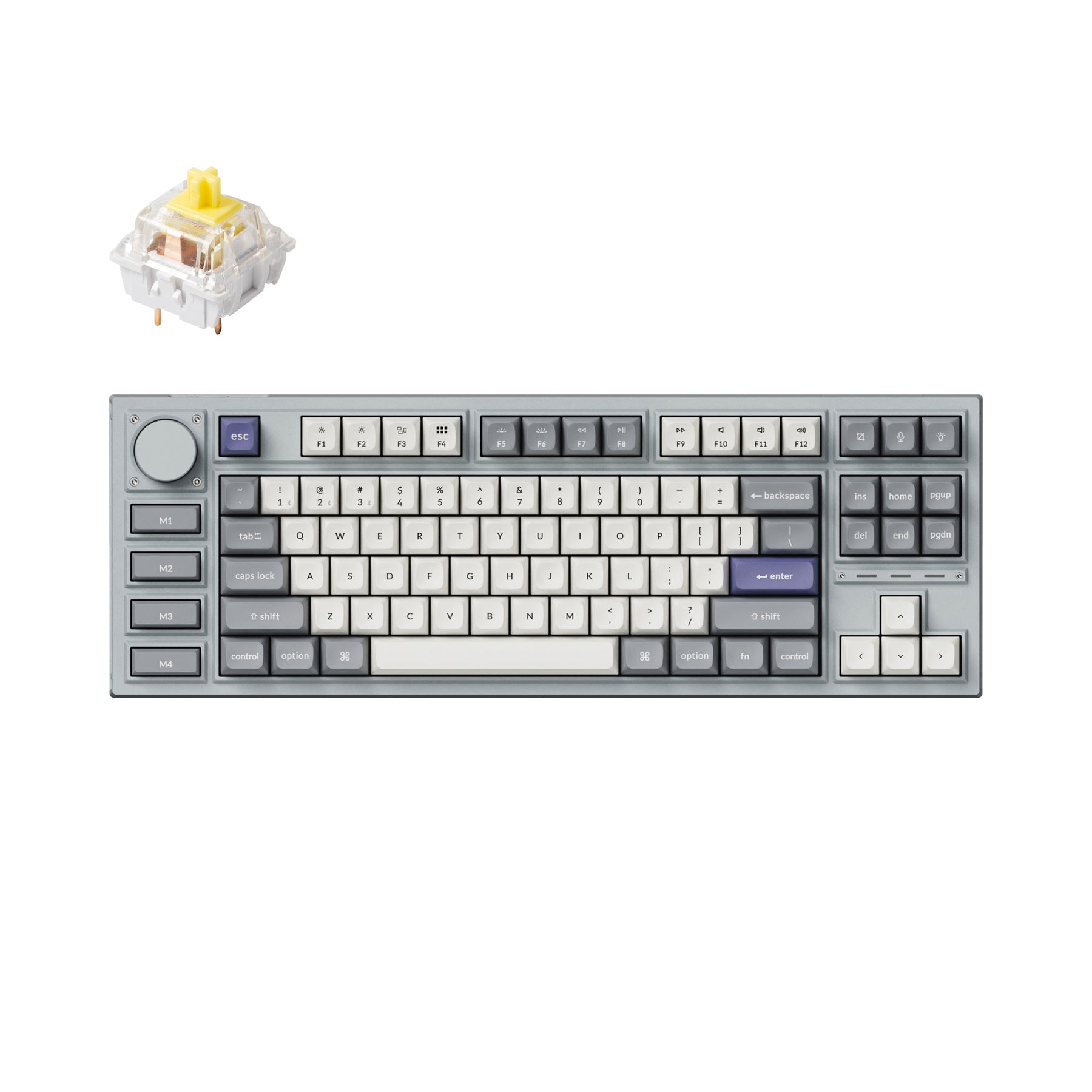 Teclado mecánico personalizado inalámbrico Keychron Q3 Pro QMK/VIA