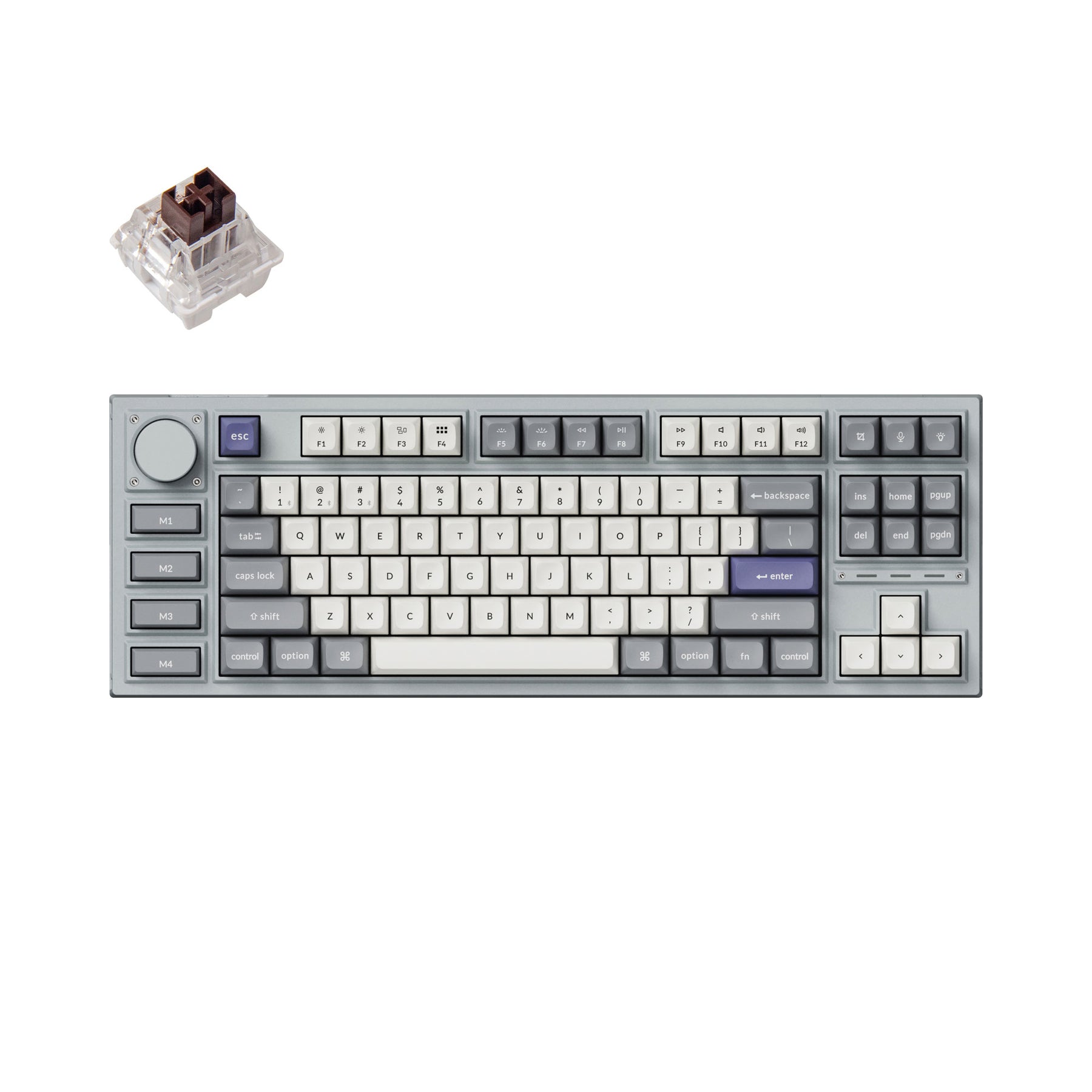 Teclado mecánico personalizado inalámbrico Keychron Q3 Pro QMK/VIA