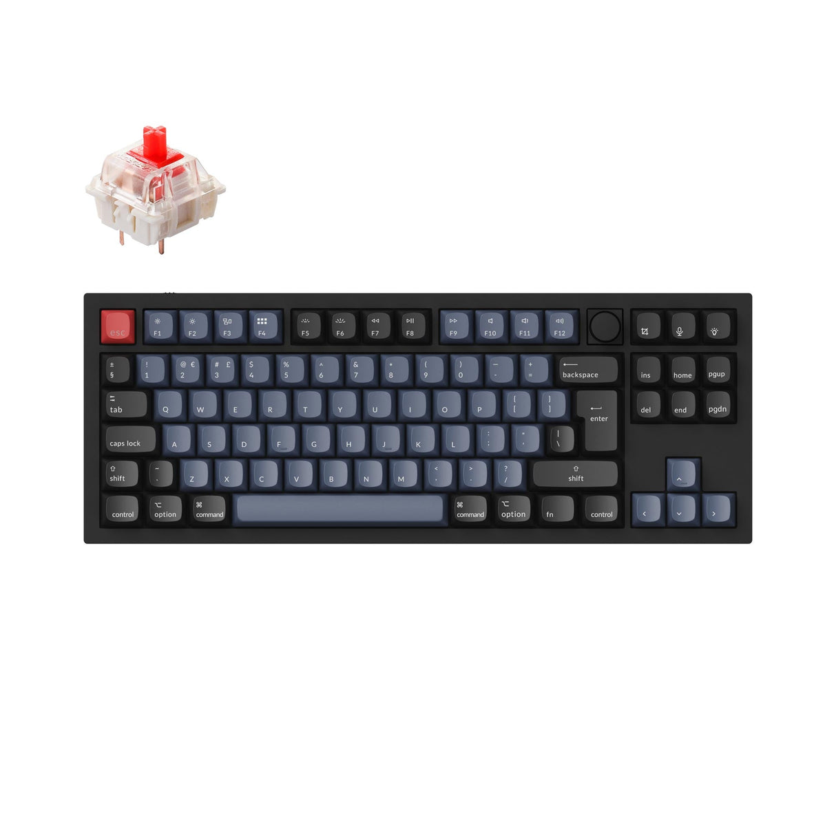 Coleção de layout ISO de teclado mecânico personalizado Keychron Q3 QMK