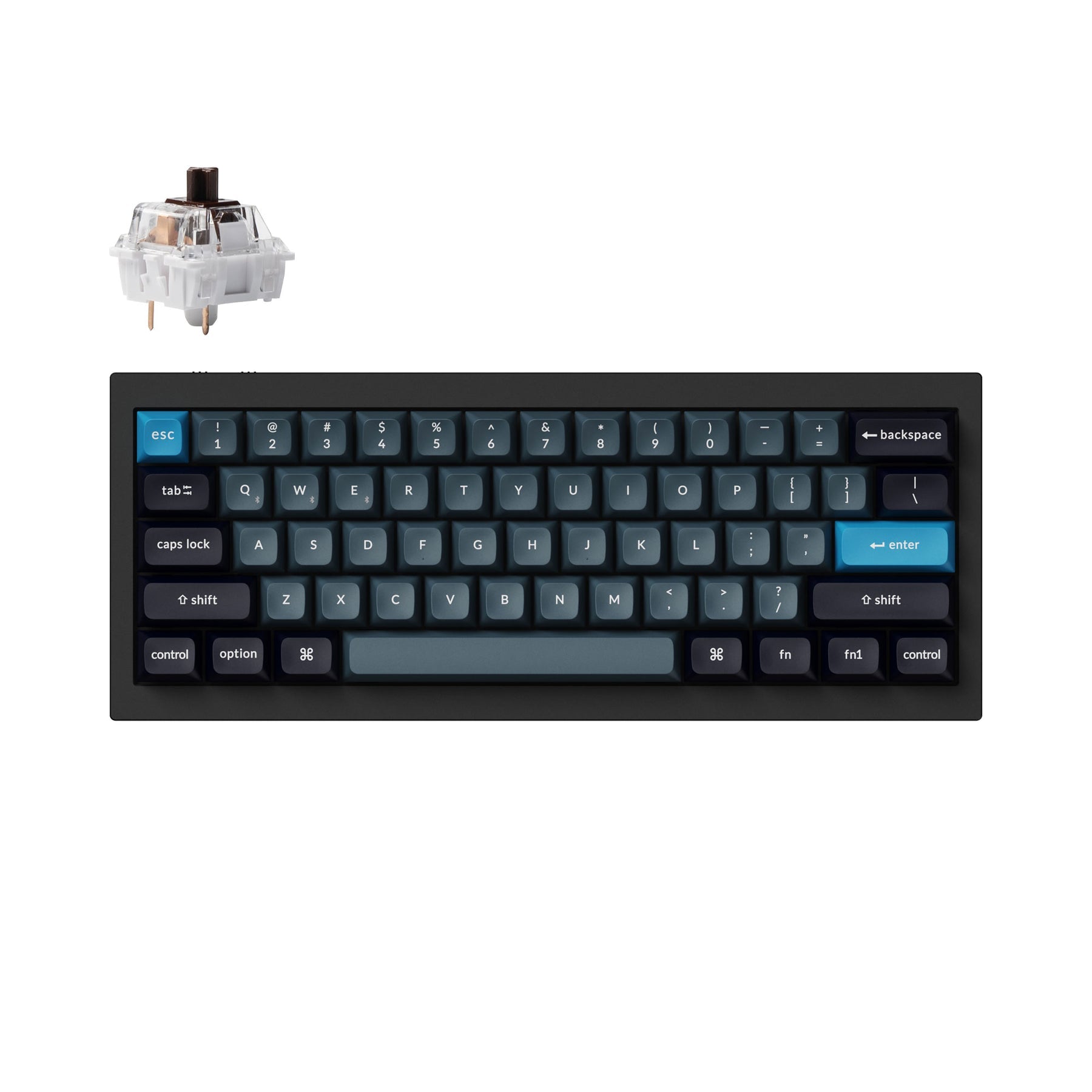 Teclado mecânico personalizado sem fio Keychron Q4 Pro QMK/VIA - Layout ANSI