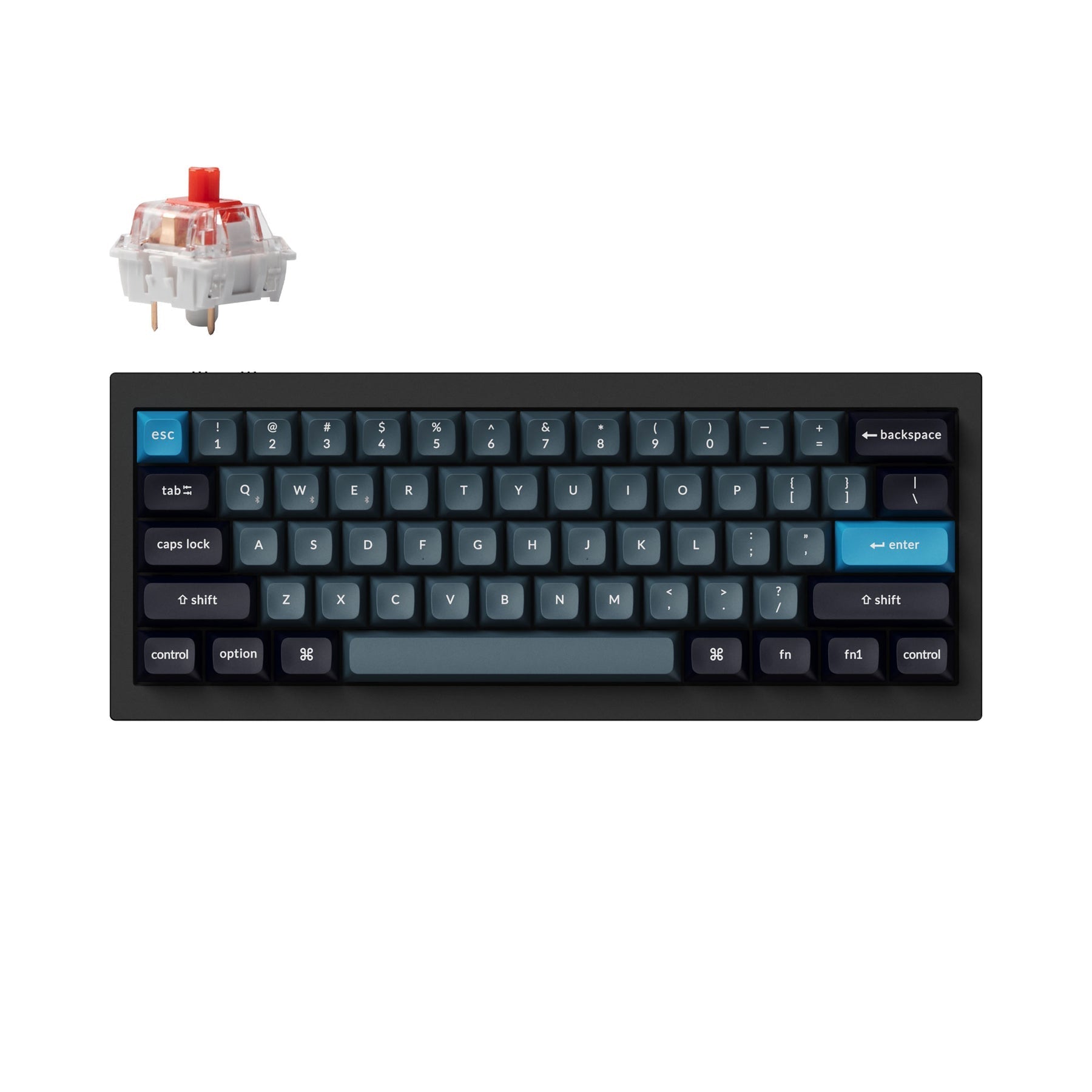 Teclado mecânico personalizado sem fio Keychron Q4 Pro QMK/VIA - Layout ANSI