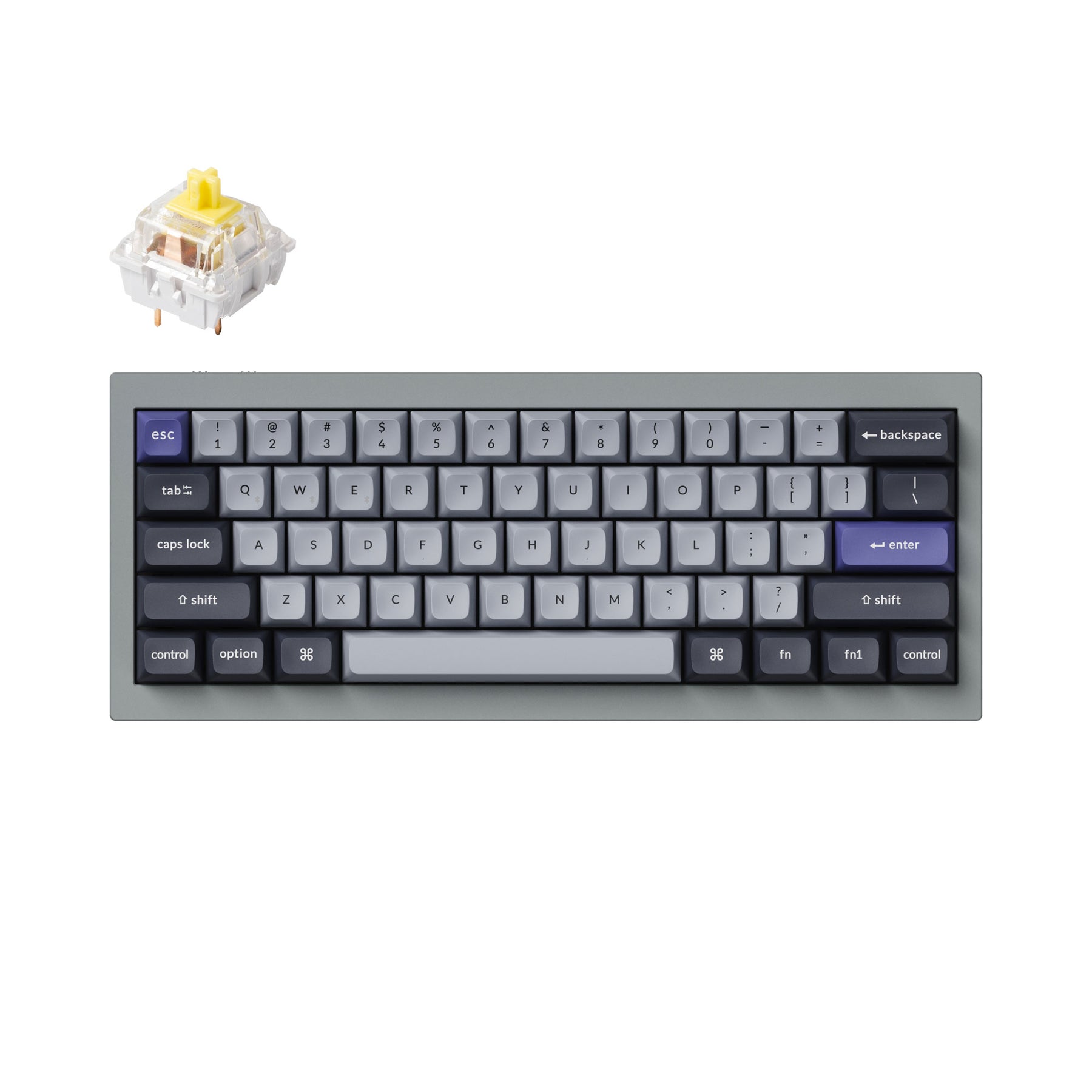 Teclado mecânico personalizado sem fio Keychron Q4 Pro QMK/VIA - Layout ANSI