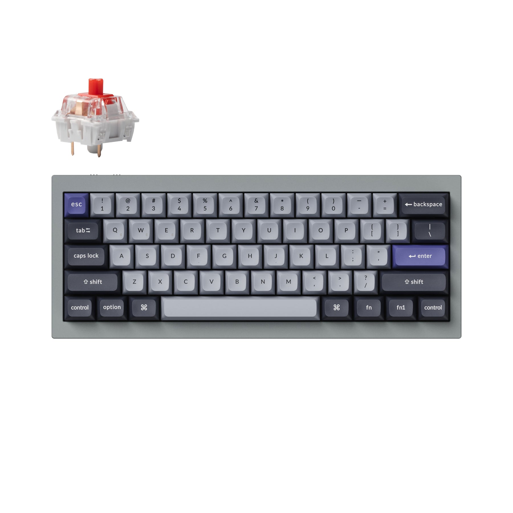 Teclado mecânico personalizado sem fio Keychron Q4 Pro QMK/VIA - Layout ANSI