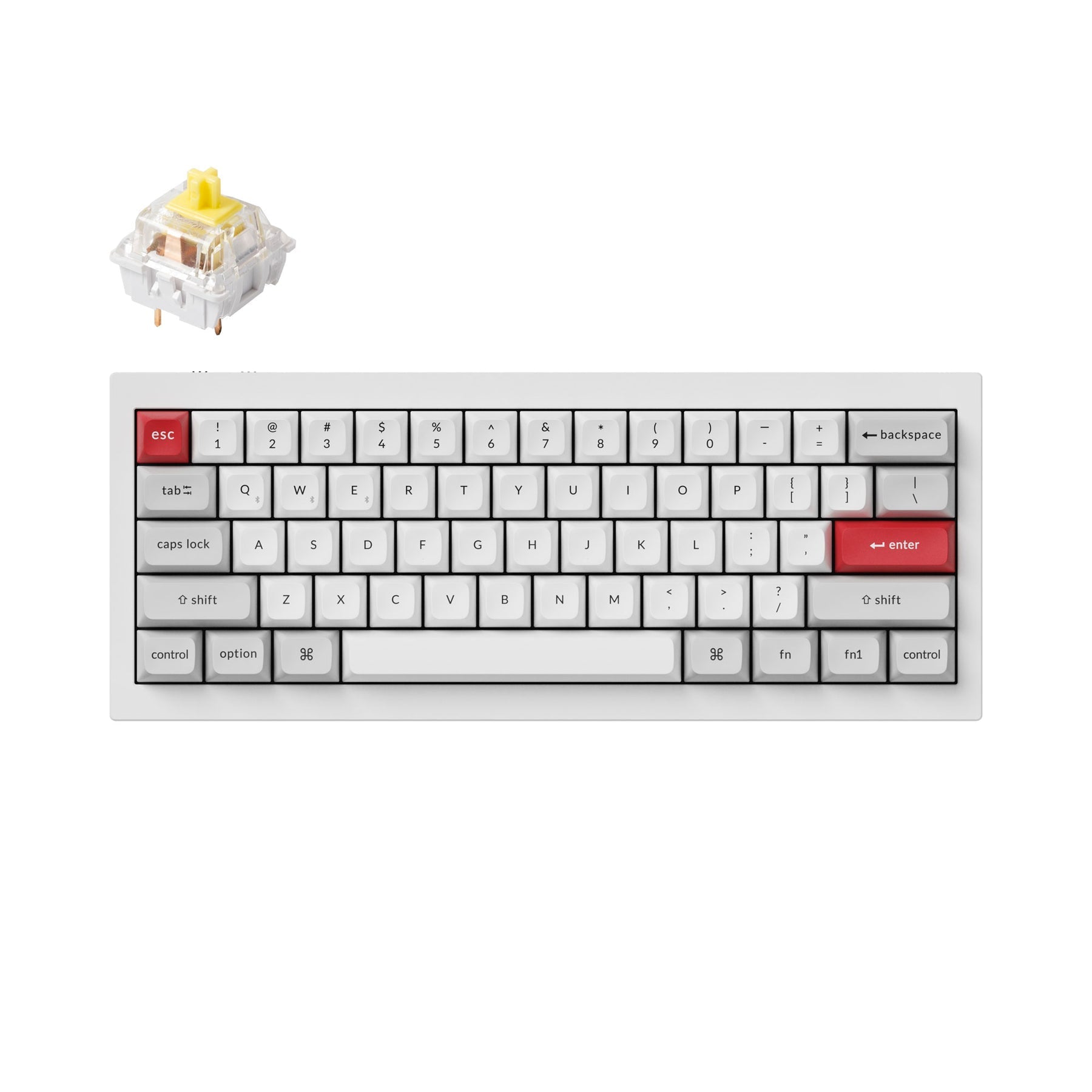 Teclado mecânico personalizado sem fio Keychron Q4 Pro QMK/VIA - Layout ANSI