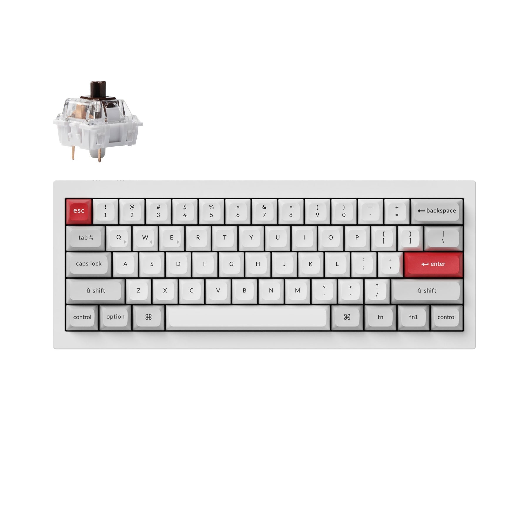 Teclado mecânico personalizado sem fio Keychron Q4 Pro QMK/VIA - Layout ANSI