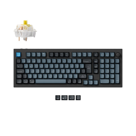 Colección de diseño ISO de teclado mecánico personalizado inalámbrico Keychron Q5 Pro QMK/VIA