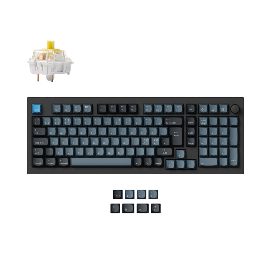 Colección de diseño ISO de teclado mecánico personalizado inalámbrico Keychron Q5 Pro QMK/VIA