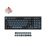 Keychron q5 pro qmk/via coleção de layout iso de teclado mecânico personalizado sem fio