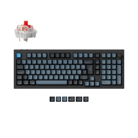 Colección de diseño ISO de teclado mecánico personalizado inalámbrico Keychron Q5 Pro QMK/VIA