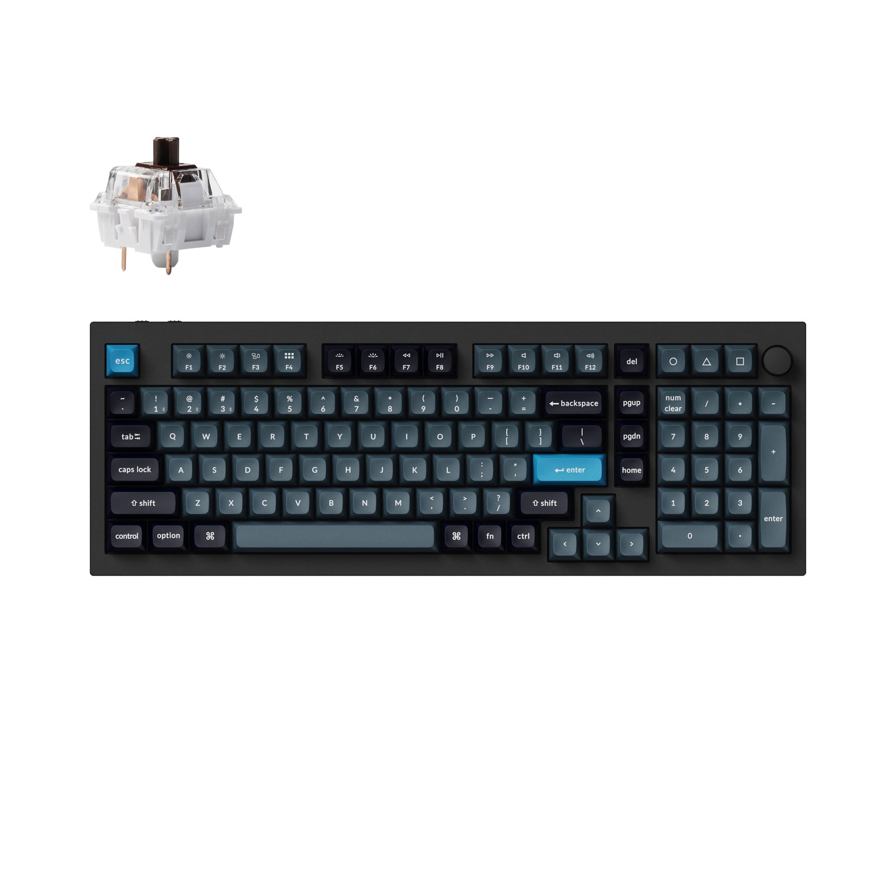 Teclado mecánico personalizado inalámbrico Keychron Q5 Pro QMK/VIA - Diseño ANSI