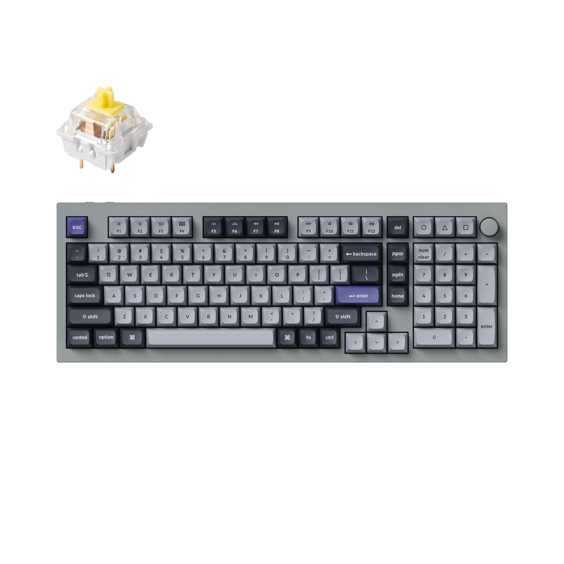 Teclado mecánico personalizado inalámbrico Keychron Q5 Pro QMK/VIA - Diseño ANSI