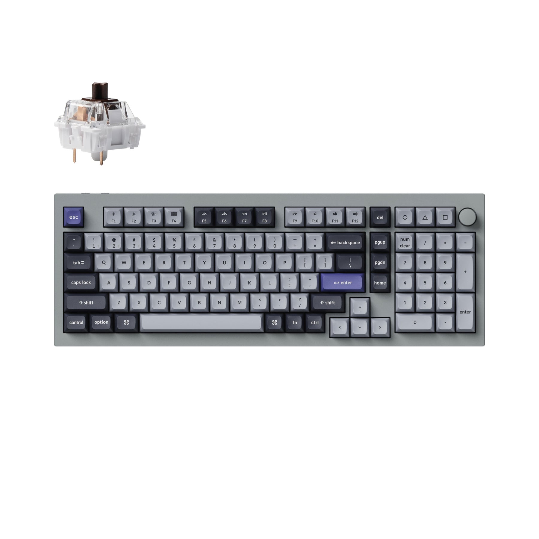 Teclado mecánico personalizado inalámbrico Keychron Q5 Pro QMK/VIA - Diseño ANSI