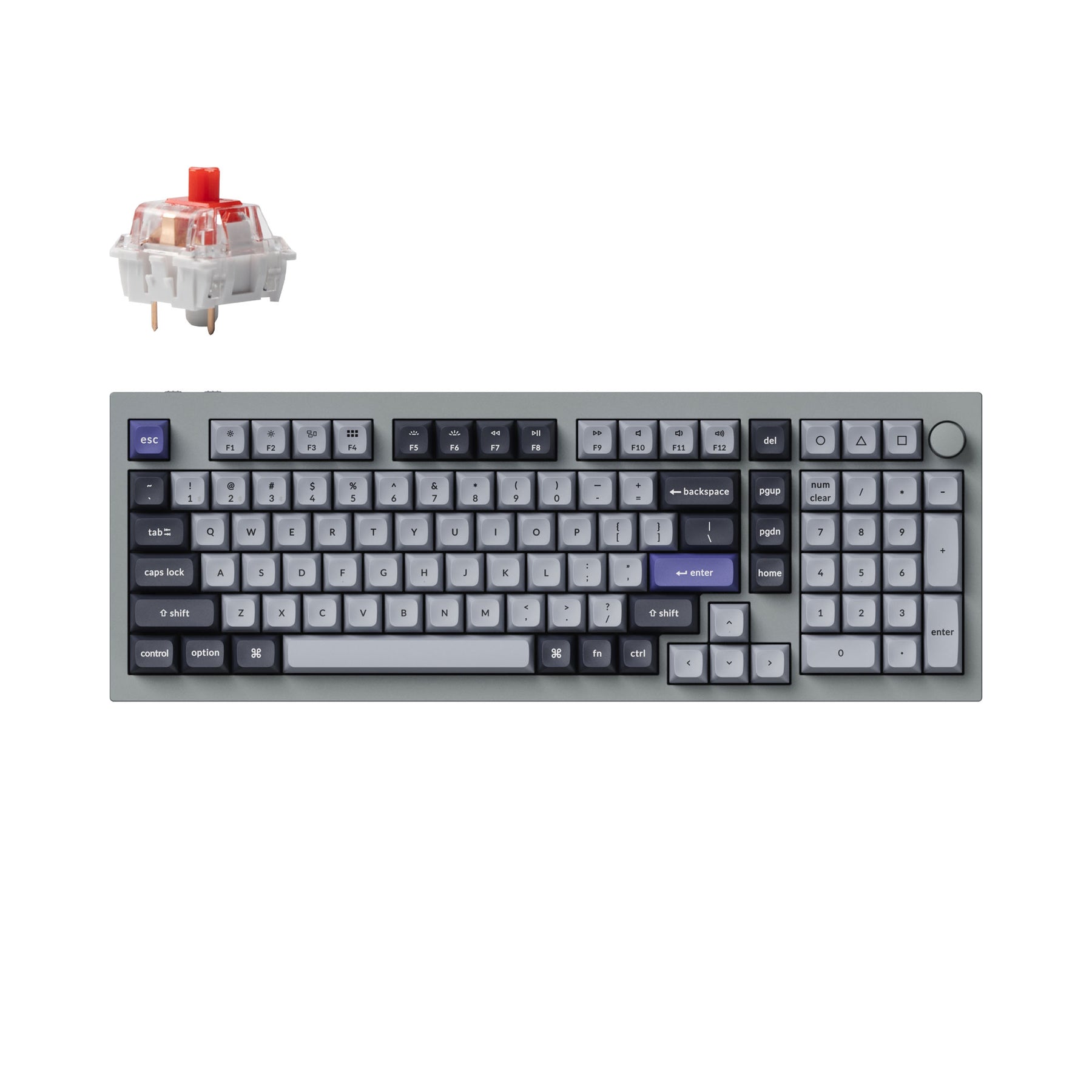Teclado mecánico personalizado inalámbrico Keychron Q5 Pro QMK/VIA - Diseño ANSI