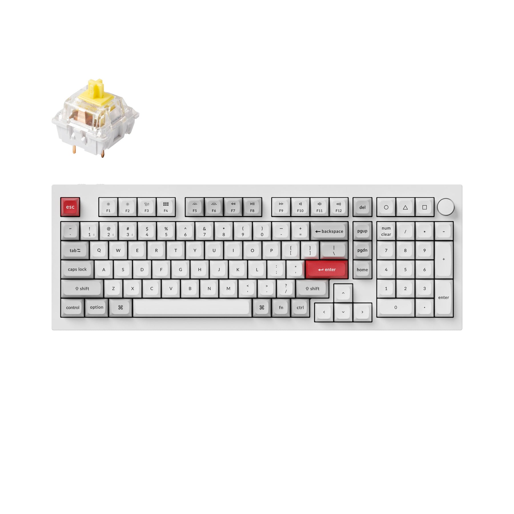 Teclado mecánico personalizado inalámbrico Keychron Q5 Pro QMK/VIA - Diseño ANSI