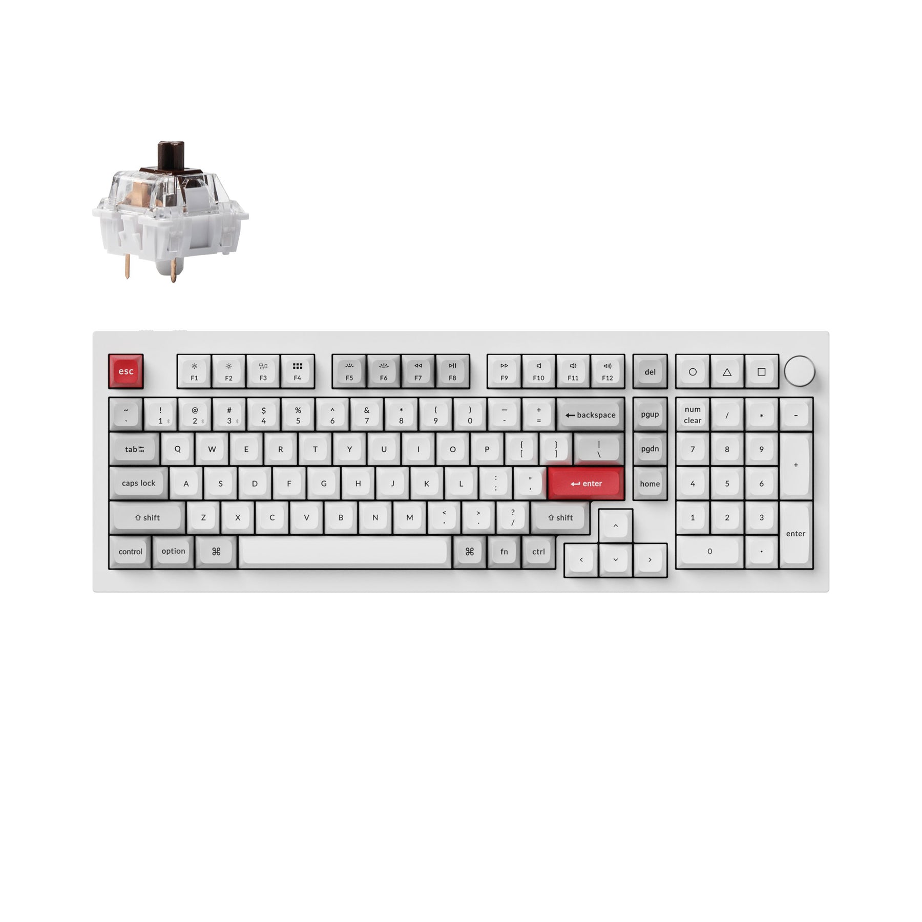 Teclado mecánico personalizado inalámbrico Keychron Q5 Pro QMK/VIA - Diseño ANSI
