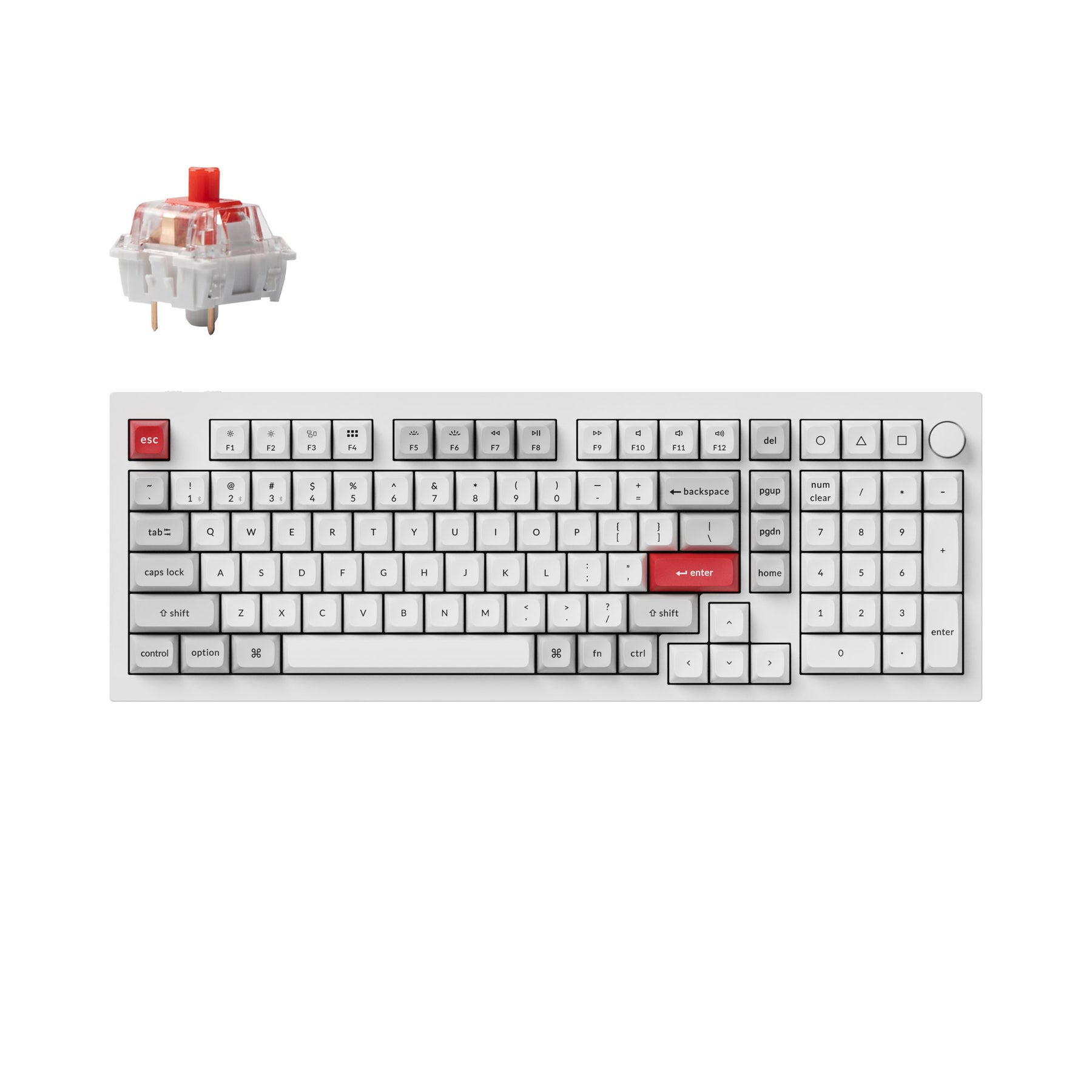 Teclado mecánico personalizado inalámbrico Keychron Q5 Pro QMK/VIA - Diseño ANSI
