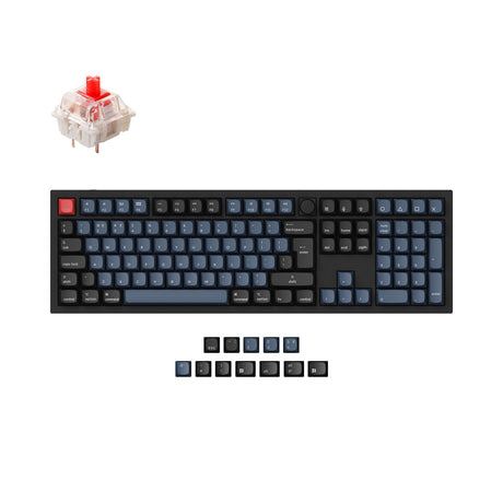 Coleção de layout ISO de teclado mecânico personalizado Keychron Q6 QMK