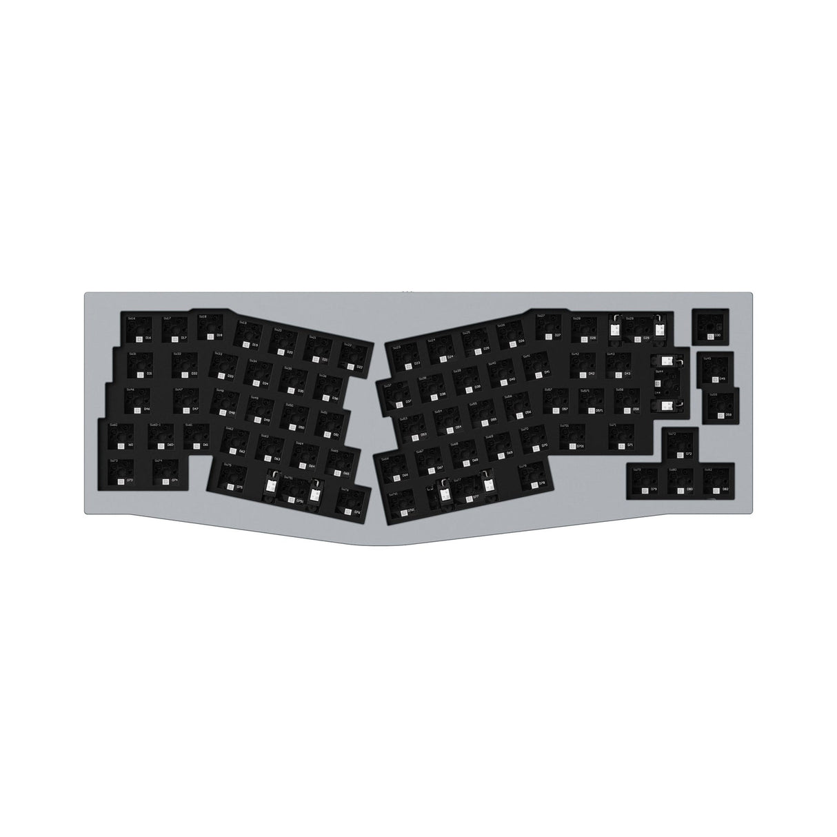 Keychron Q8 (Alice Layout) Colección de diseño ISO de teclado mecánico personalizado QMK