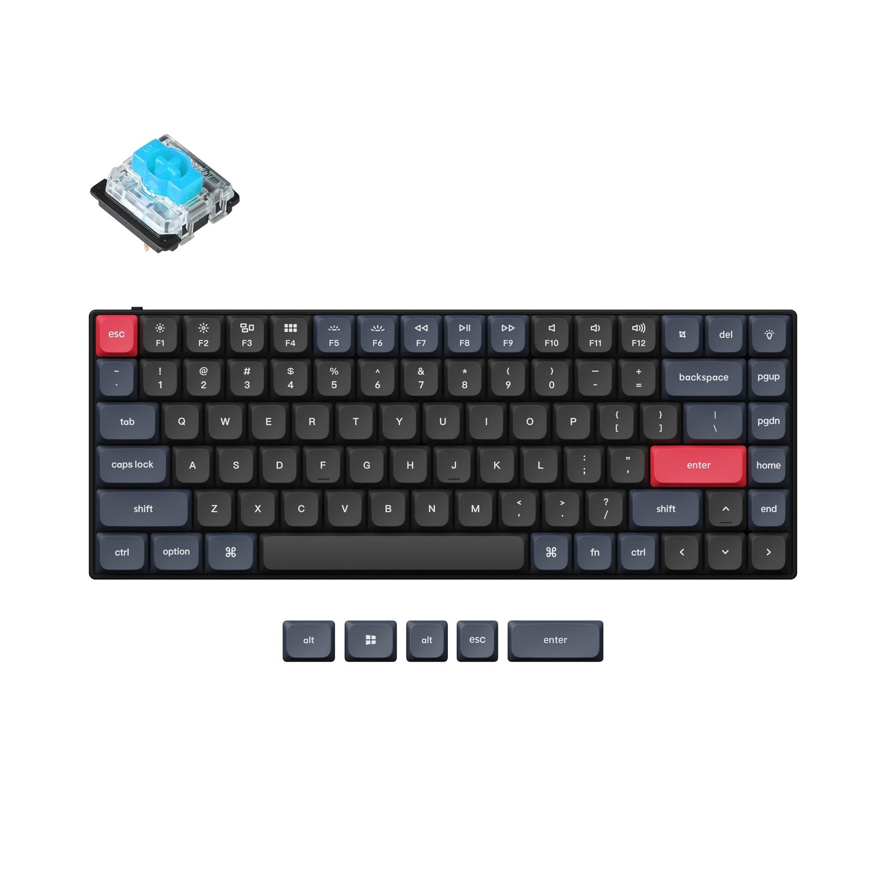 Teclado mecánico personalizado Keychron S1 QMK (diseño ANSI de EE. UU.)