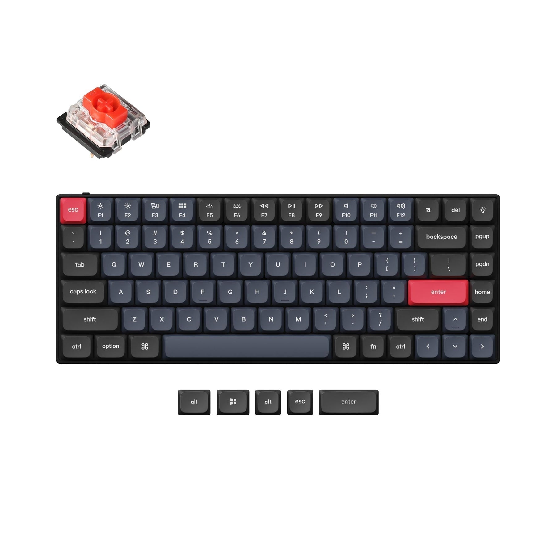 Teclado mecánico personalizado Keychron S1 QMK (diseño ANSI de EE. UU.)