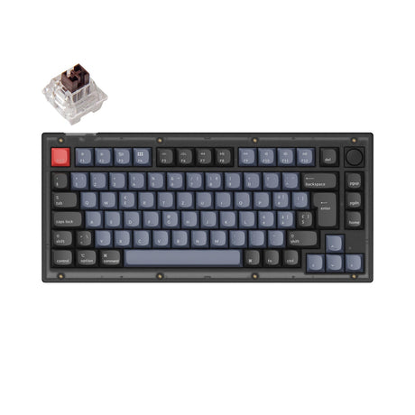 Colección de diseño ISO de teclado mecánico personalizado Keychron V1 QMK