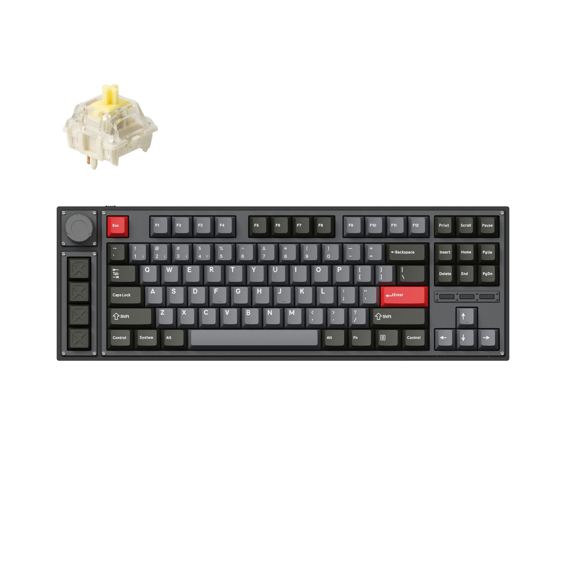 Keychron Lemokey L3 バナナ軸 Silver US配列 Lemokey L3 QMK/VIA Wireless Custom Mechanical Keyboard – Keychron