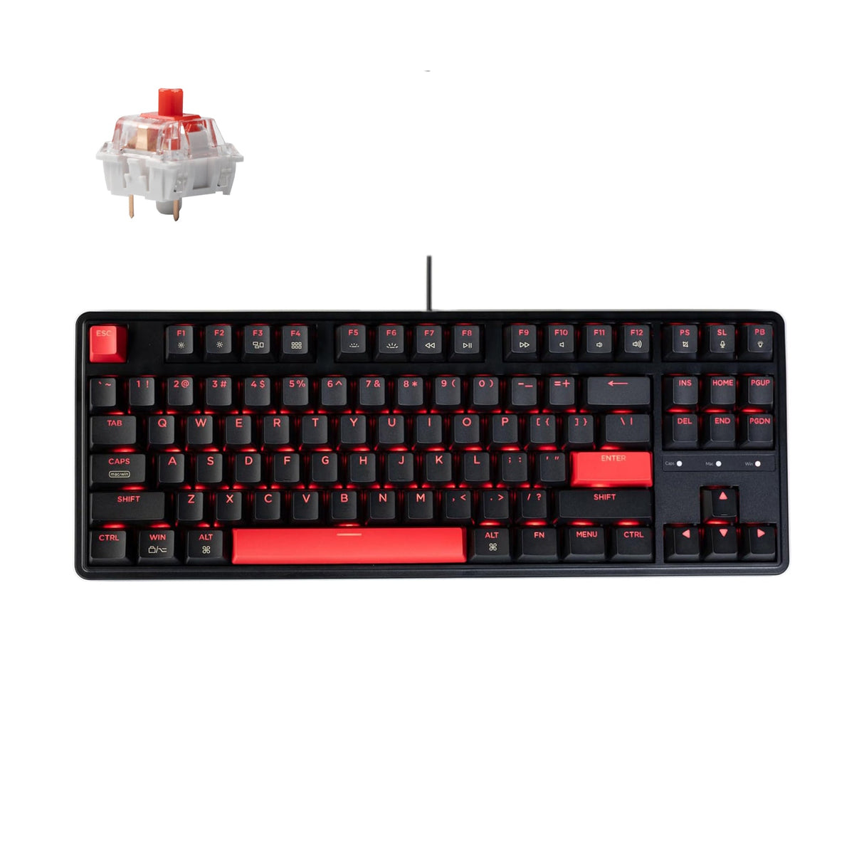 Teclado mecánico con cable Keychron C3 Pro QMK/VIA